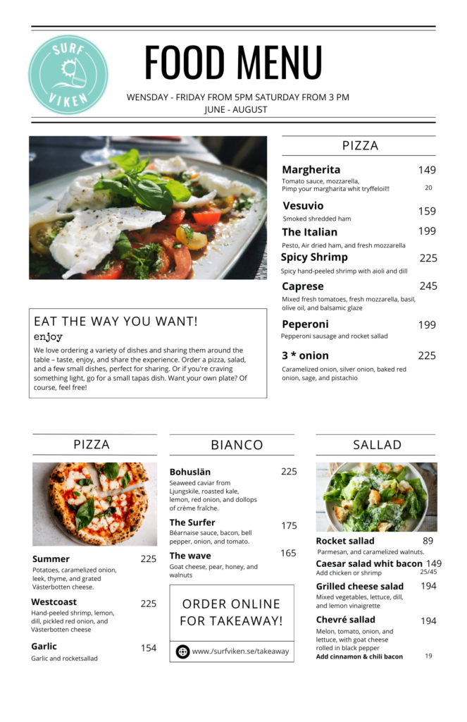 Menu | Meny